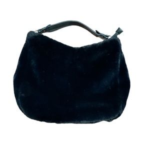 Faux fur large purse